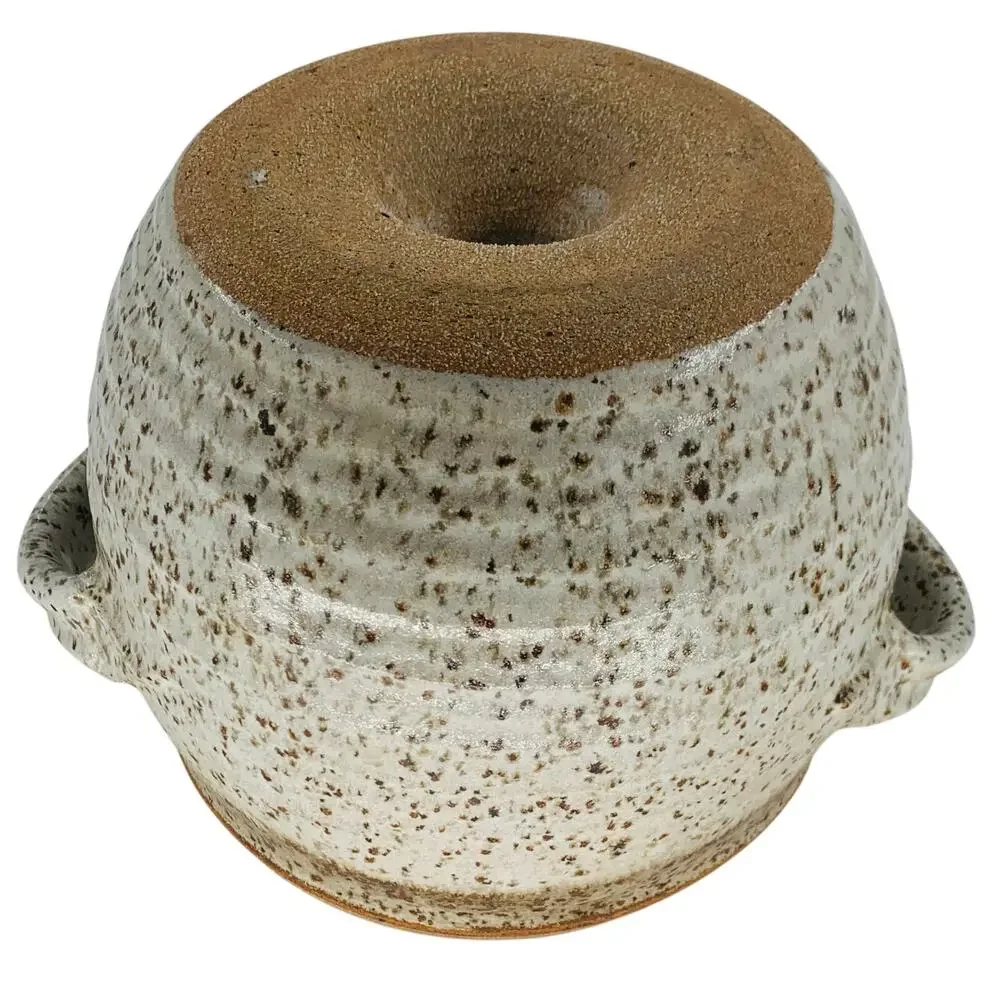 Pottery Steamer Asian Pot Studio Art Funnel Chimney Ceramic Cooking Imperfect